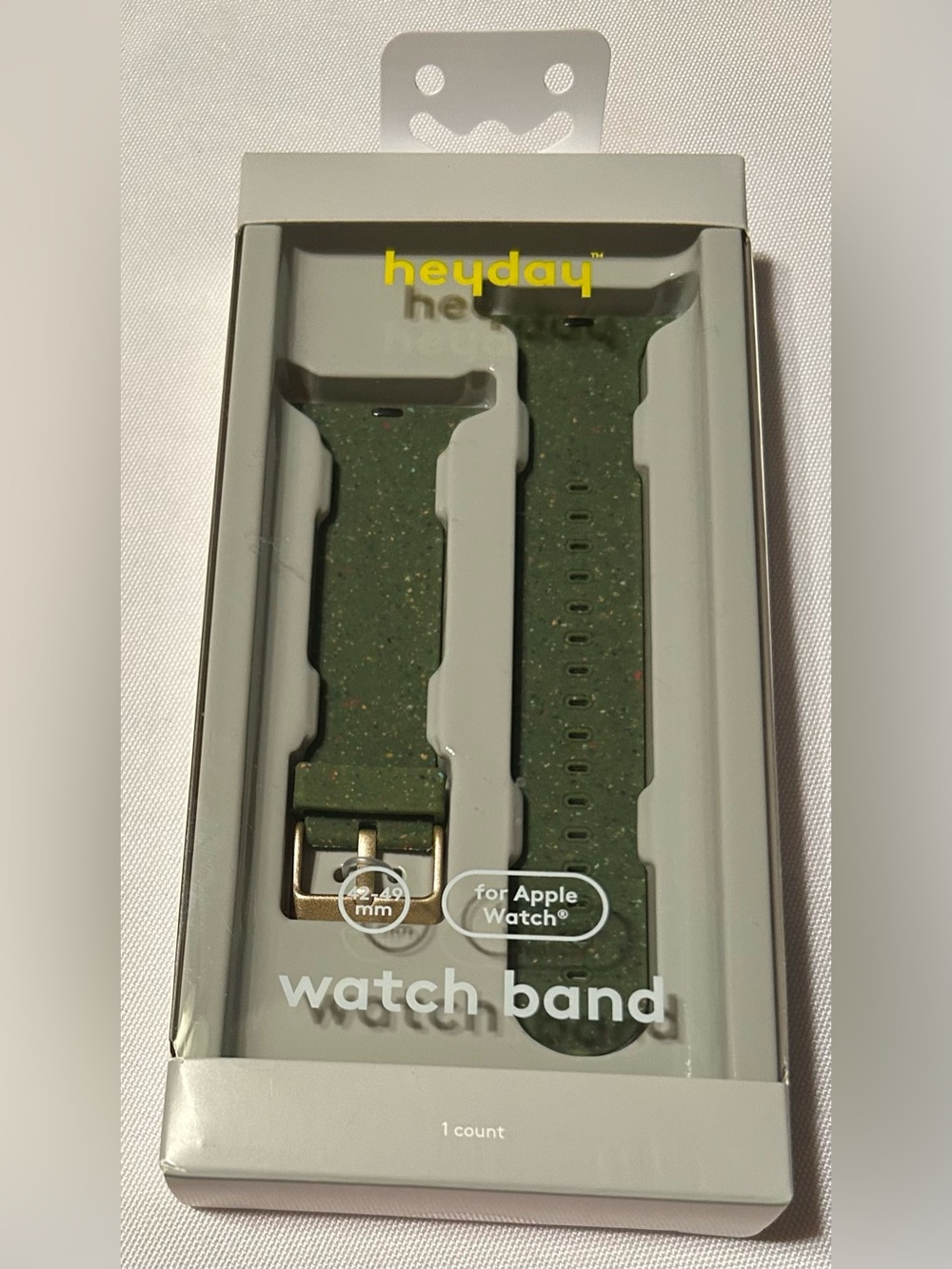 heyday Olive Green Speckled Apple Watch Band